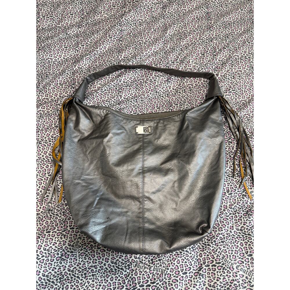 VINTAGE Y2K Early 2000s ROXY Large Slouchy Hobo Bag Tassels Boho 90s Festival